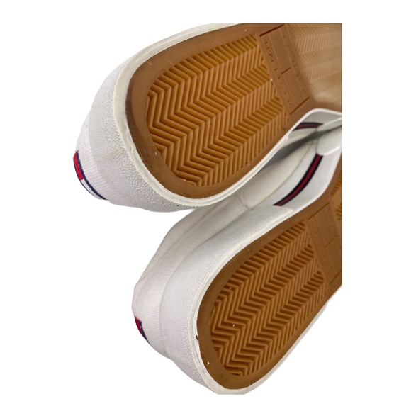 Tommy Hilfiger Mens White Canvas Signature Sneaker - Picture 13 of 13